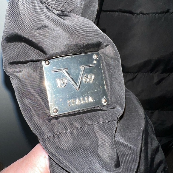 Versace 1969 Faux Fur-Accent Coat - Picture 6 of 8